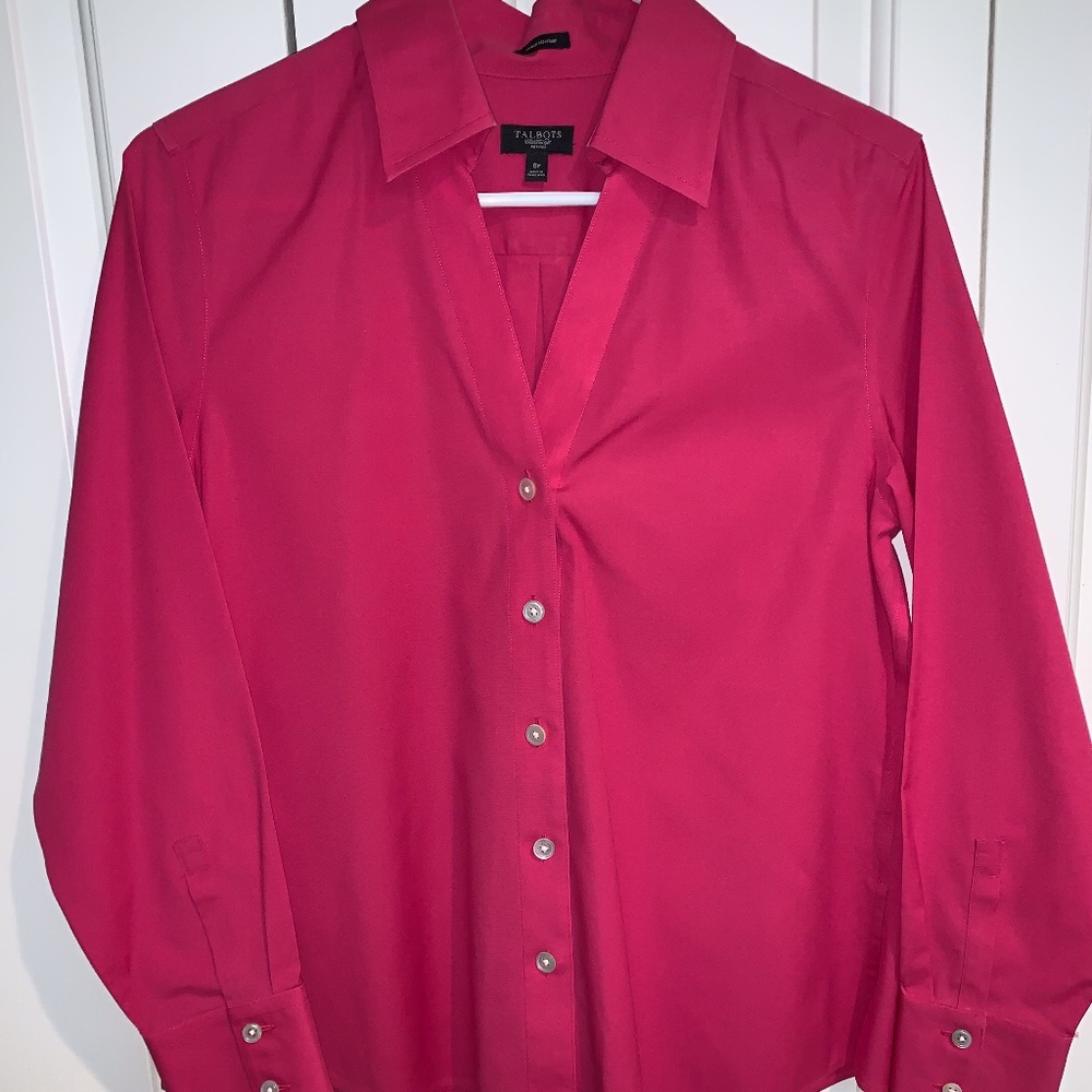 TALBOTS DRESS BLOUSE SIZE 8 PETITE